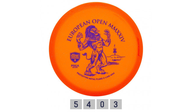 Discgolf DISCMANIA Midrange C-Line Metalflake MD4 Orange 5/4/0/3