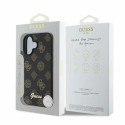 Guess case for iPhone 16 6,1" GUHMP16SPGPYSK black hardcase Peony Script MagSafe
