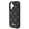 Guess case for iPhone 16 Plus 6,7" GUHMP16MPGPYSK black hardcase PU Peony Script MagSafe