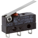 SPDT-NO/NC Hinge Lever Microswitch, 6A@ 250Vac