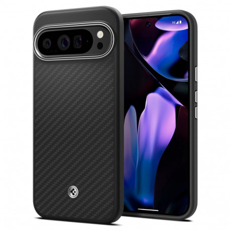 Kaitseümbris Enzo Aramid, Google Pixel 9 Pro XL, must, Spigen