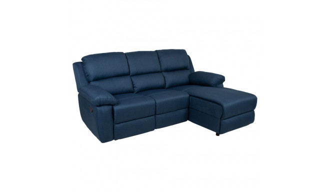 Nurgadiivan BERIT PN manuaalne recliner 214x95/160xH98cm, tumesinine