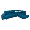 Corner sofa GALVIN RC, ocean blue