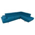 Corner sofa GALVIN RC, ocean blue