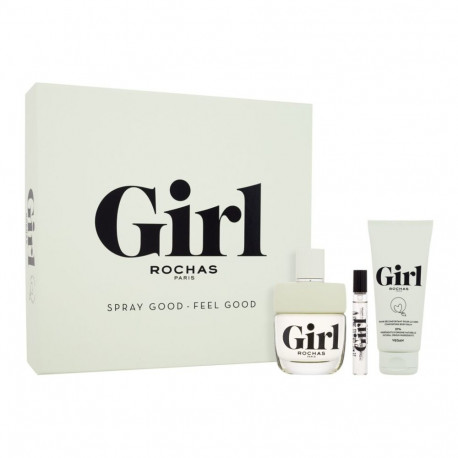 Rochas Girl Eau de Toilette (100ml) (Edt 100 ml + Body Balm 100 ml + Edt 7,5 ml)