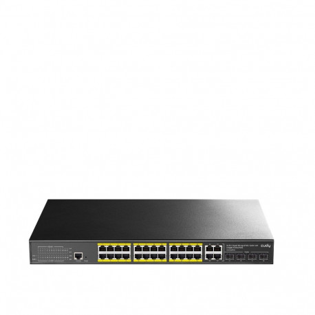 Cudy GS2028PS4 hallatav L2 gigabit ethernet (10/100/1000) toitega üle etherneti (PoE) 1U must