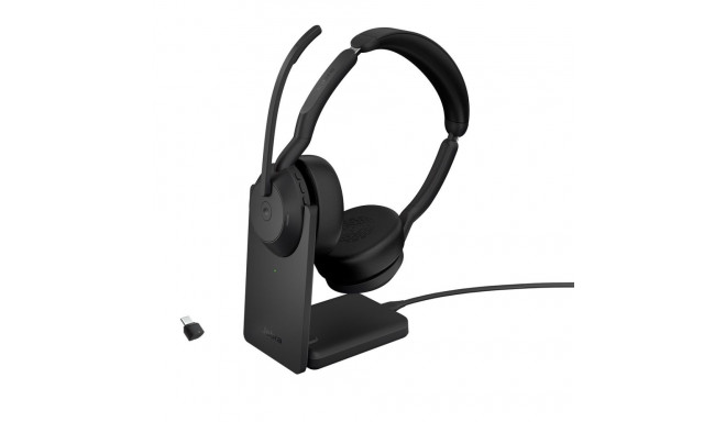 Jabra 25599-999-889 juhtmevaba peavõru kontori/kõnekeskuse Bluetooth laadimisdokk must