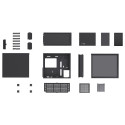 Jonsbo D41 Screen ATX Case, Tempered Glass - black