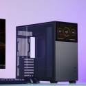 Jonsbo D41 Screen ATX Case, Tempered Glass - black
