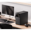 Jonsbo D41 Screen ATX Case, Tempered Glass - black