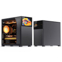 Jonsbo D41 Screen ATX Case, Tempered Glass - black