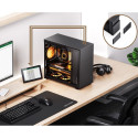 Jonsbo D41 Screen ATX Case, Tempered Glass - black