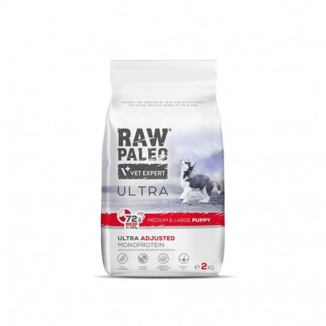 VETEXPERT kutsikate kuivtoit Raw Paleo Ultra Medium&Large veiselihaga 2kg