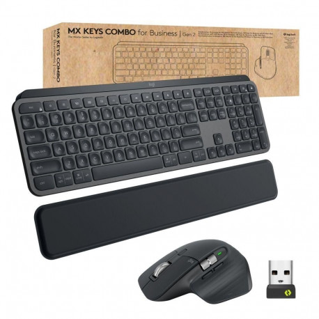 Logitech Master MX Keys Combo for Bussiness klaviatuur ja hiir komplekt kontor RF juhtmevaba + Bluet