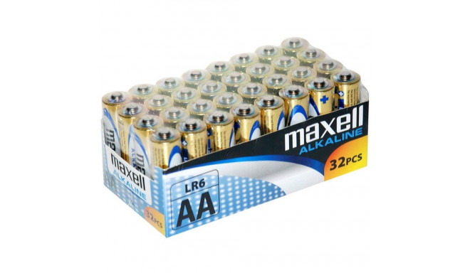 MAXELL Battery alkaline ALKALINE LR6 AA FOIL, box of 32 pieces (8 packs of 4 pieces each)