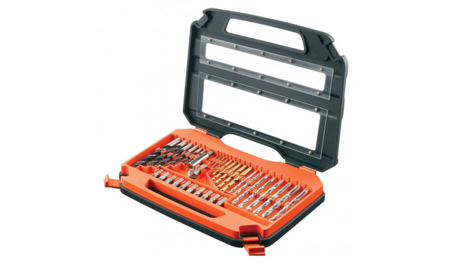 76 pcs. Set: Titanium drill bits for metal 1.5-8 mm, masonry