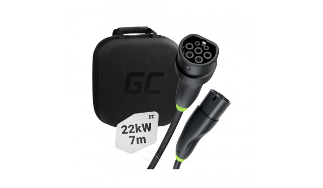 Green Cell EVKABGC02 electric vehicle charging cable Black Type 2 3 7 m