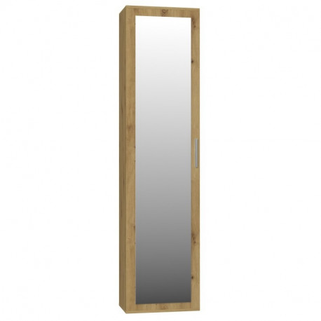 Topeshop DUO SZAFKA ARTISAN magamistoa riidekapp/kapp 2 riiulit 1 uks Tamm