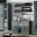 Cama set of two shelves 125cm SOHO grey matte