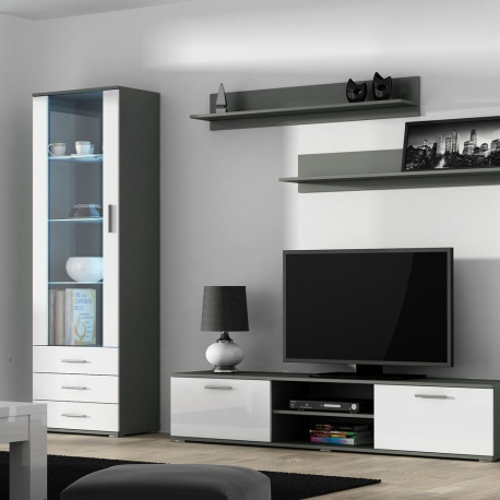 Cama set of two shelves 125cm SOHO grey matte