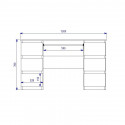 Topeshop KUBA BIEL MAT computer desk White