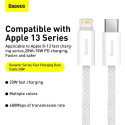 Baseus Dynamic USB-C cable for Lightning, 23W, 1m (white)