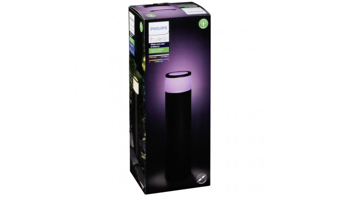 Philips Hue Calla Large Outdoor-älypuutarhavalaisin, musta, lisävalaisin 24 V -sarjaan, 40 cm, 600 l