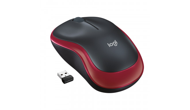 Logitech | Mouse | M185 | Wireless | Red