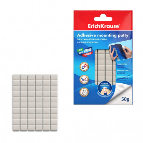 Adhesive mounting putty ErichKrause, white, 50g