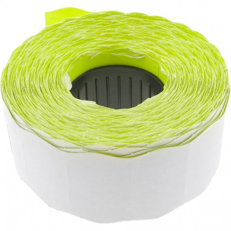 Kleebisetikett hinnapüstolile/hinnapüstolilint BLITZ 26x12mm kollane 1500tk rullis