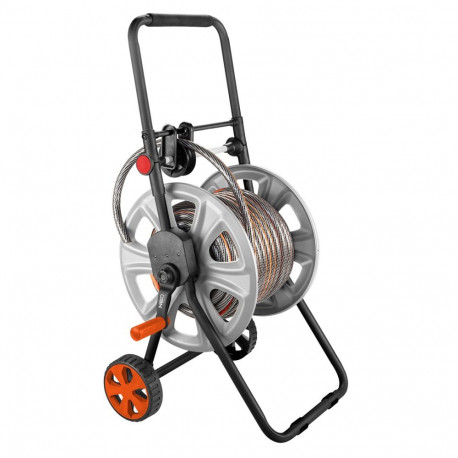 metallist aiavooliku käru, kuni 60 m 1/2" voolikule, voolikusuunajaga