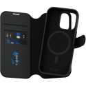 Kaardivahega mobiiliümbris PanzerGlass iPhone 16 Pro Wallet Tango 2in1 MagSafe, must