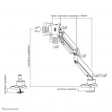 Neomounts NM-D775+ monitorivars kumerale ekraanile, must