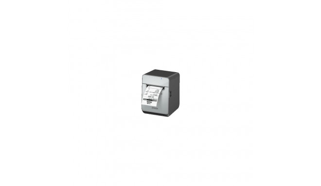 Epson TM-L100, 8 dots/mm (203 dpi), cutter, linerless, USB, Lightning, BT, Ethernet, black