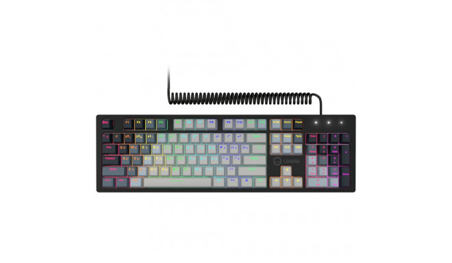 LORGAR Azar 514, Wired mechanical gaming keyboard, RGB backlight, 1680000 colour variations, 18 mode