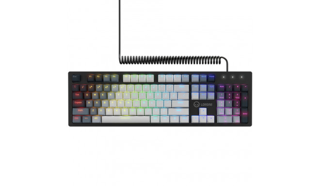 LORGAR Azar 514, Wired mechanical gaming keyboard, RGB backlight, 1680000 colour variations, 18 mode
