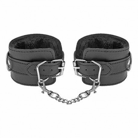 Cuffs S Pleasures Lover's Black Black/Silver