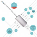 3-Port USB Hub i-Tec C31NANODOCKPROPD