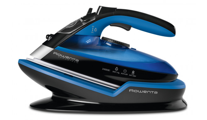Cordless Steam Iron Rowenta DE5010 2400W Free Move Blue Rechargeable battery