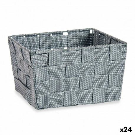 Universaalne korv Kipit A3-6878 Hall Kangas 15 x 10,5 x 20 cm Punutis (24 Ühikut)