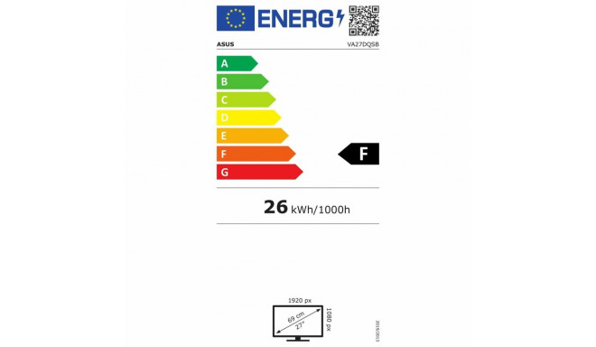 Monitor Asus 90LM06H9-B01370 27" LED IPS LCD Flicker free 75 Hz