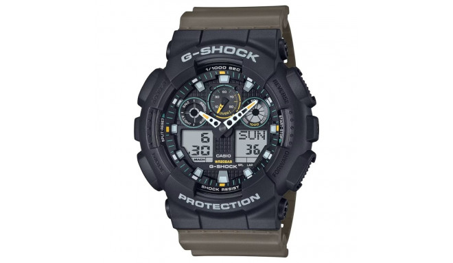 Meeste Kell Casio G-Shock OVERSIZED - TWO TONE UTILITY COLOURS Must (Ø 51 mm)