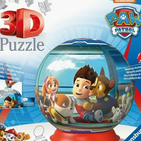 3D Pusle Ravensburger Paw Patrol 72 Tükid, osad