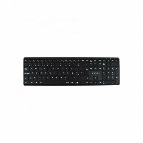 Bluetooth Keyboard V7 KW550 BT Black Spanish Qwerty
