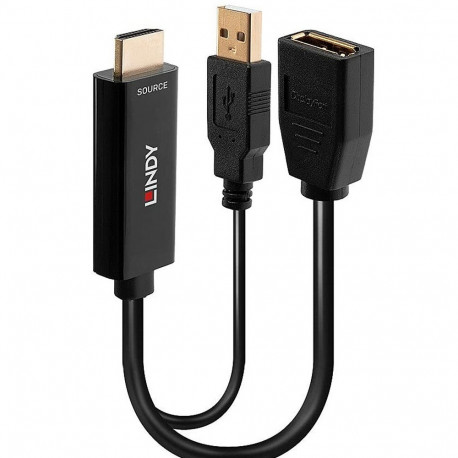 HDMI to DisplayPort adapter LINDY 38289 Black