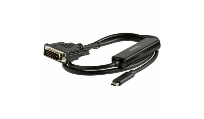 USB C -DVI-D Kaabel Startech CDP2DVIMM1MB Must 1 m