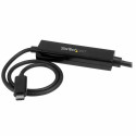 USB C -DVI-D Kaabel Startech CDP2DVIMM1MB Must 1 m