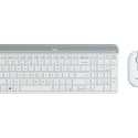 Klaviatuur ja Hiir Logitech  MK470 Valge Prantsuse AZERTY