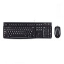 Klaviatuur Logitech Desktop MK120 Must Prantsuse AZERTY AZERTY