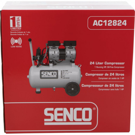 Silent õhukompressor 24 l, AC12824, SENCO